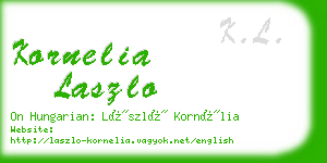 kornelia laszlo business card